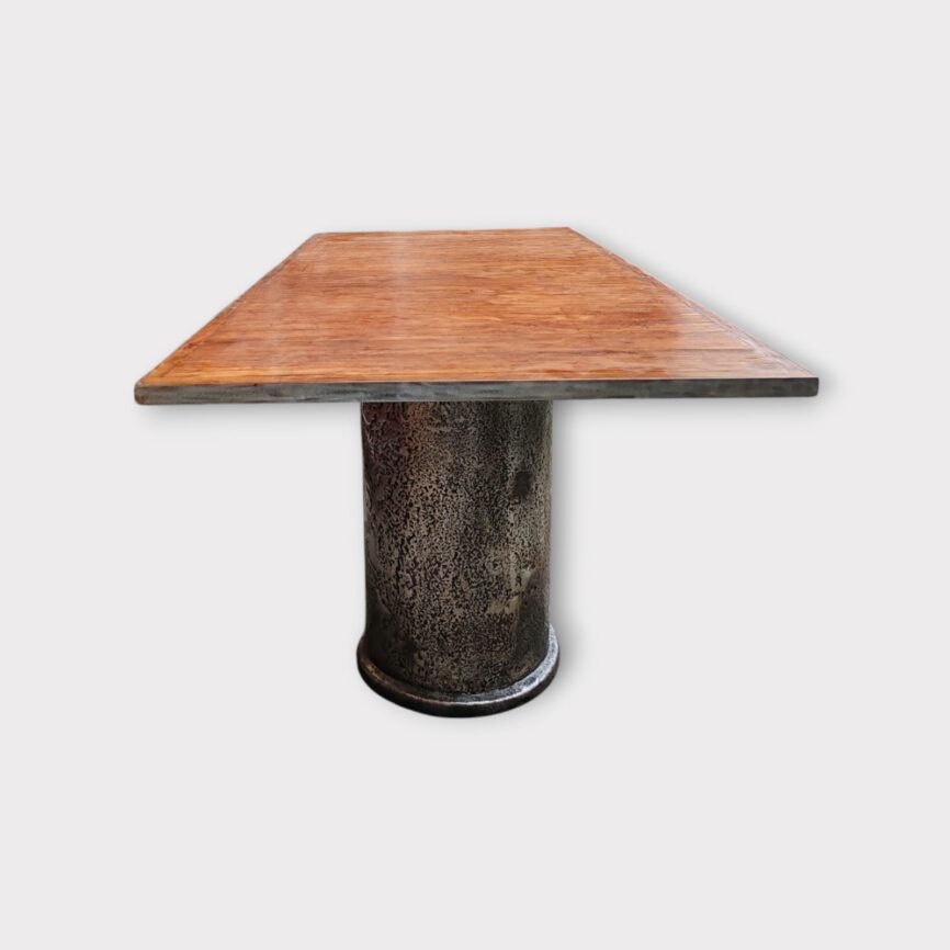 Mesa de Comedor Madera y Hierro perfil