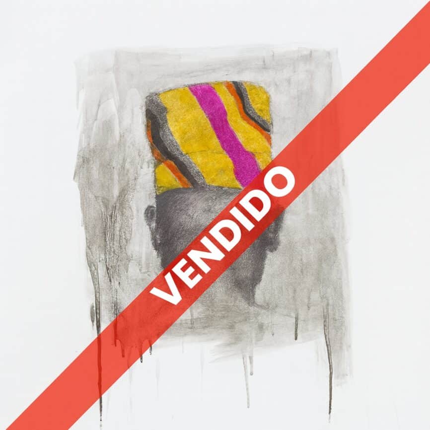 Cabeza con Gorro Rayado