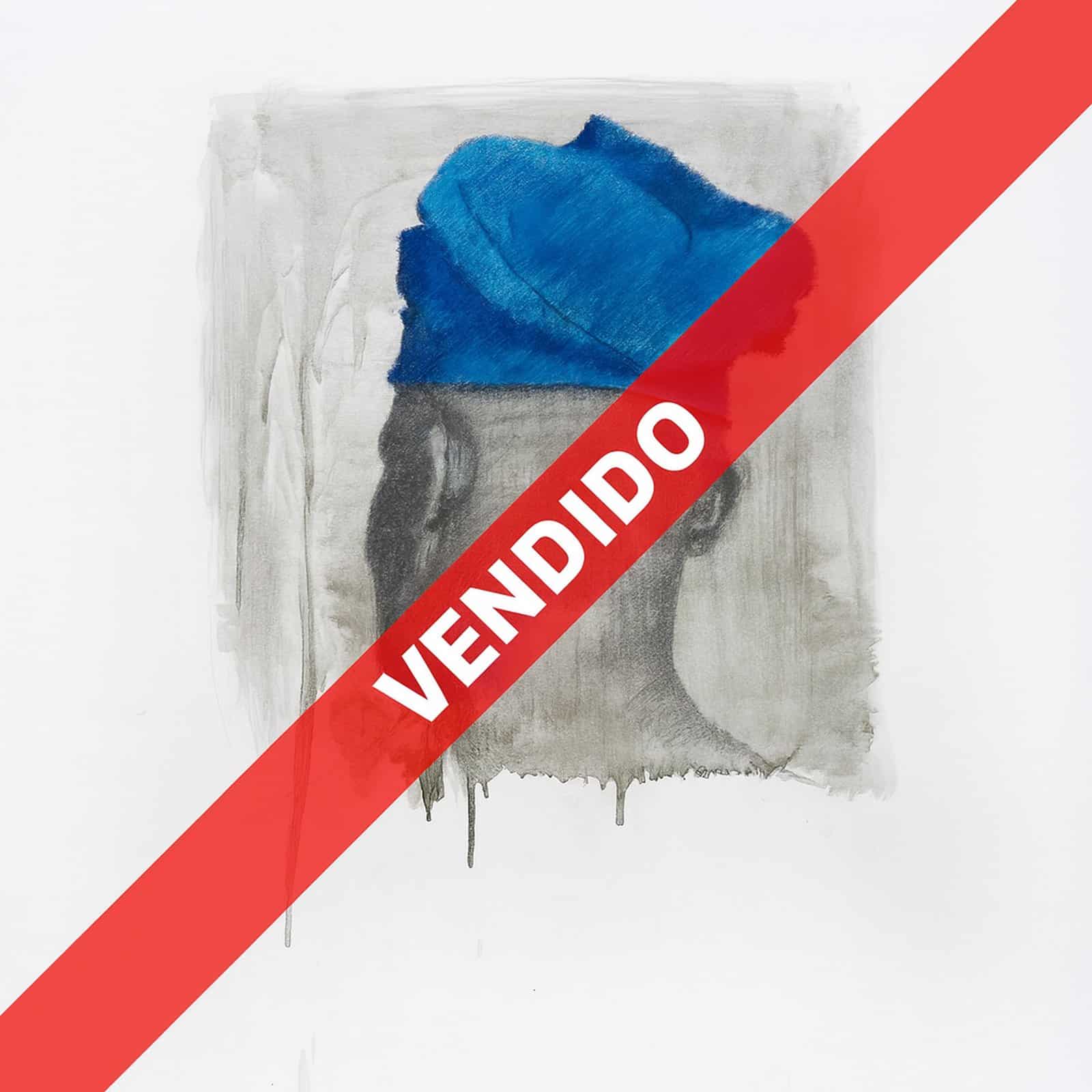 Cabeza con Gorro Azul