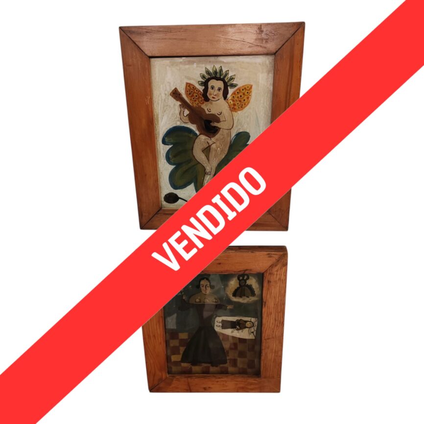 Ángel con Madolina y Mujer Rezando