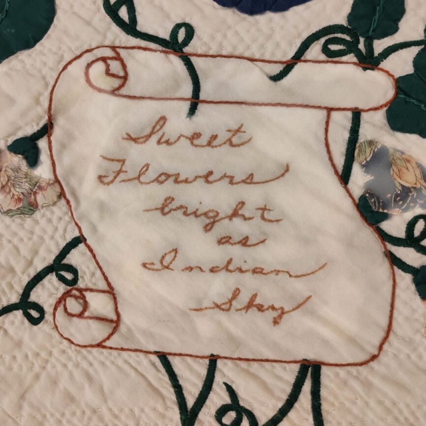 alfombra Wedding Quilt leyenda