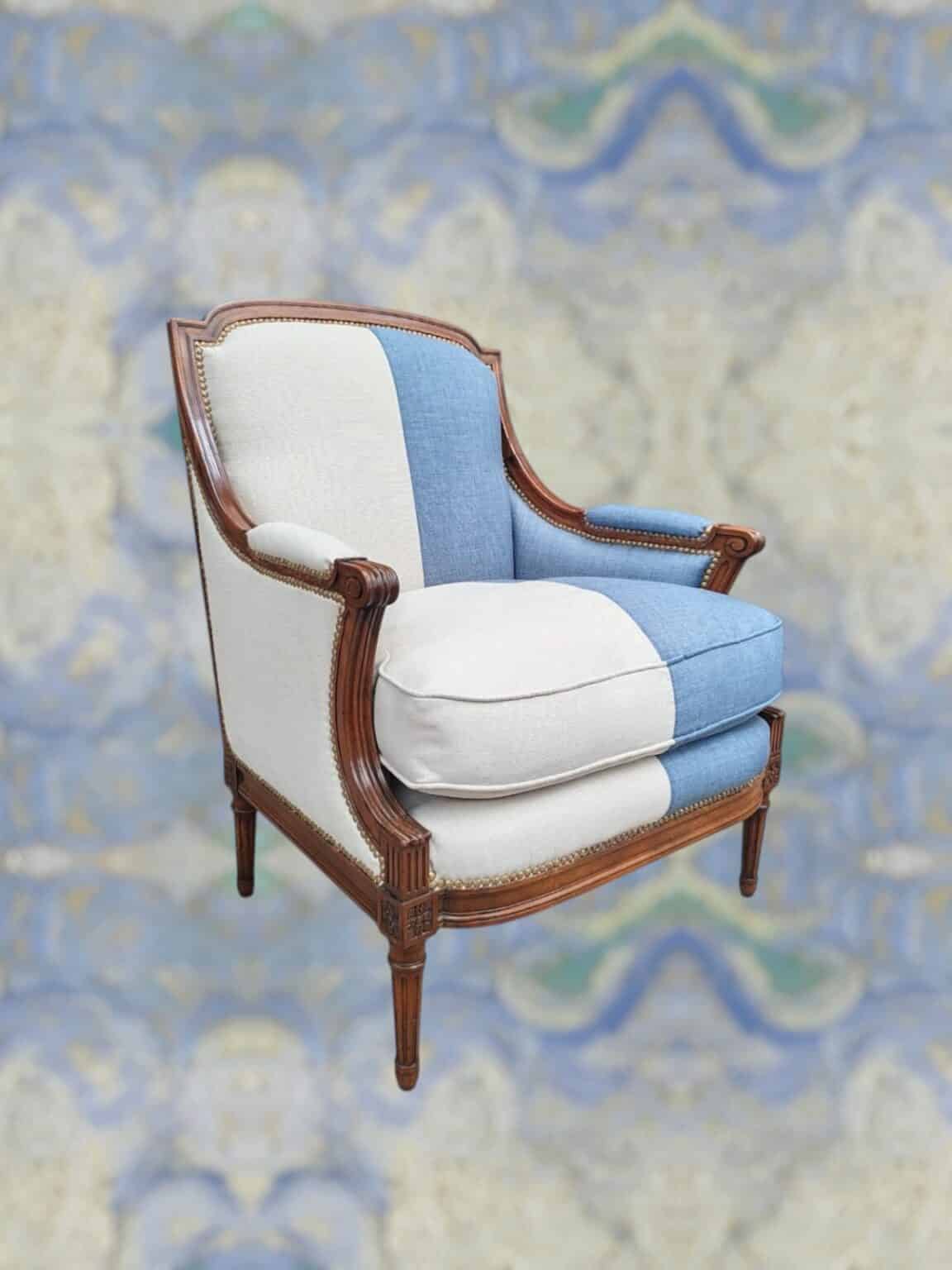 Confortable sillón Louis XVI de lectura